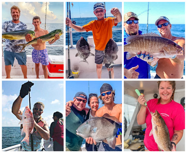 Pictures of people deep sea fishing in Destin Florida
