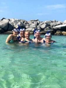 Children snorkeling in Destin Florida