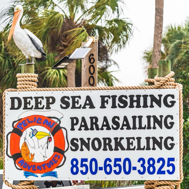 Sign at Pelican Adventures