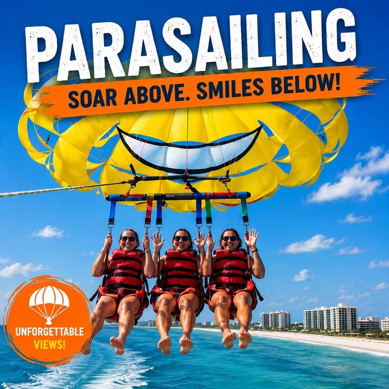 Parasailing in Destin Florida with Pelican Adventures