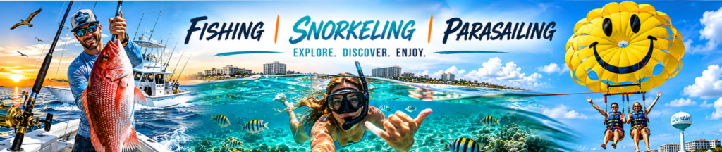 Pelican Adventures - Fishing, Parasailing and Snorkeling in Destin Florida